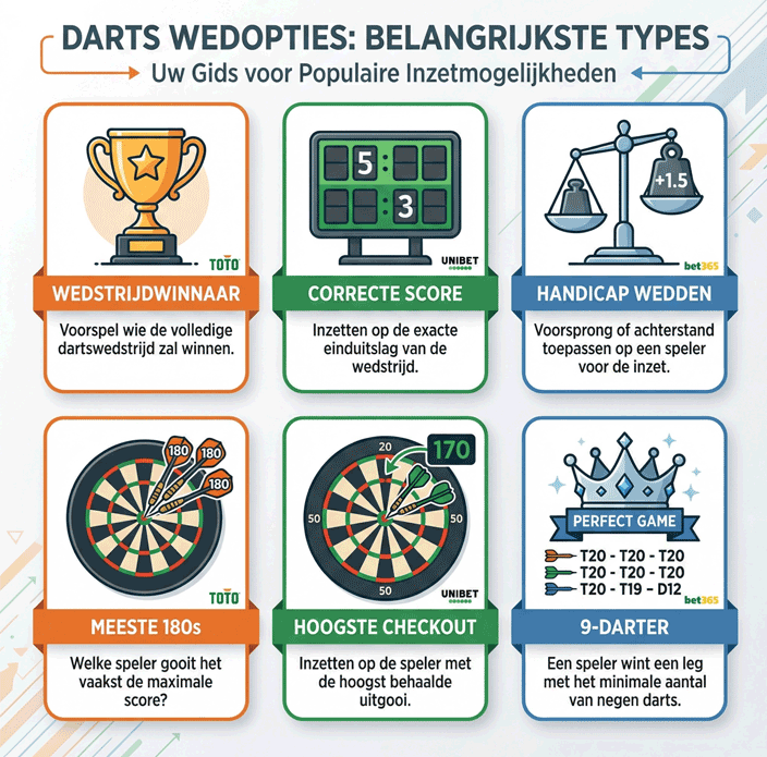 Wedopties bij darten Wedopties bij darten