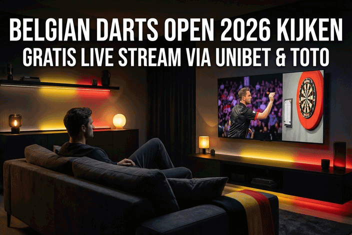 Belgian Darts Open 2026 kijken