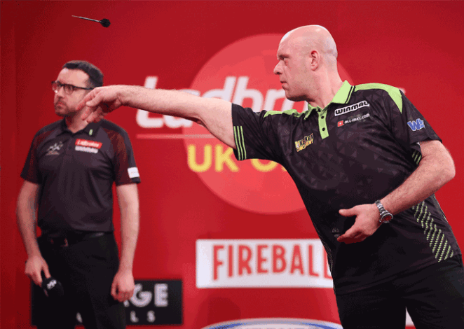 Loting Players Championship 8 – Michael van Gerwen treft Cor Dekker
