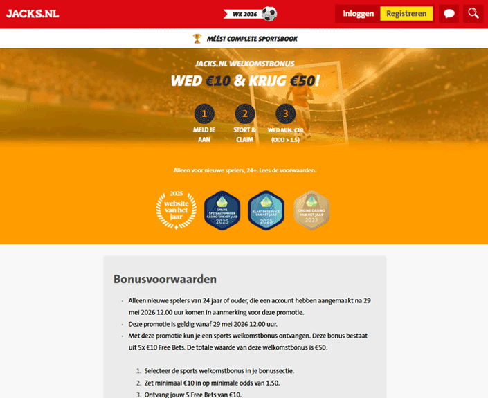 WK voetbal 2026: de perfecte gelegenheid voor de JACKS actie
