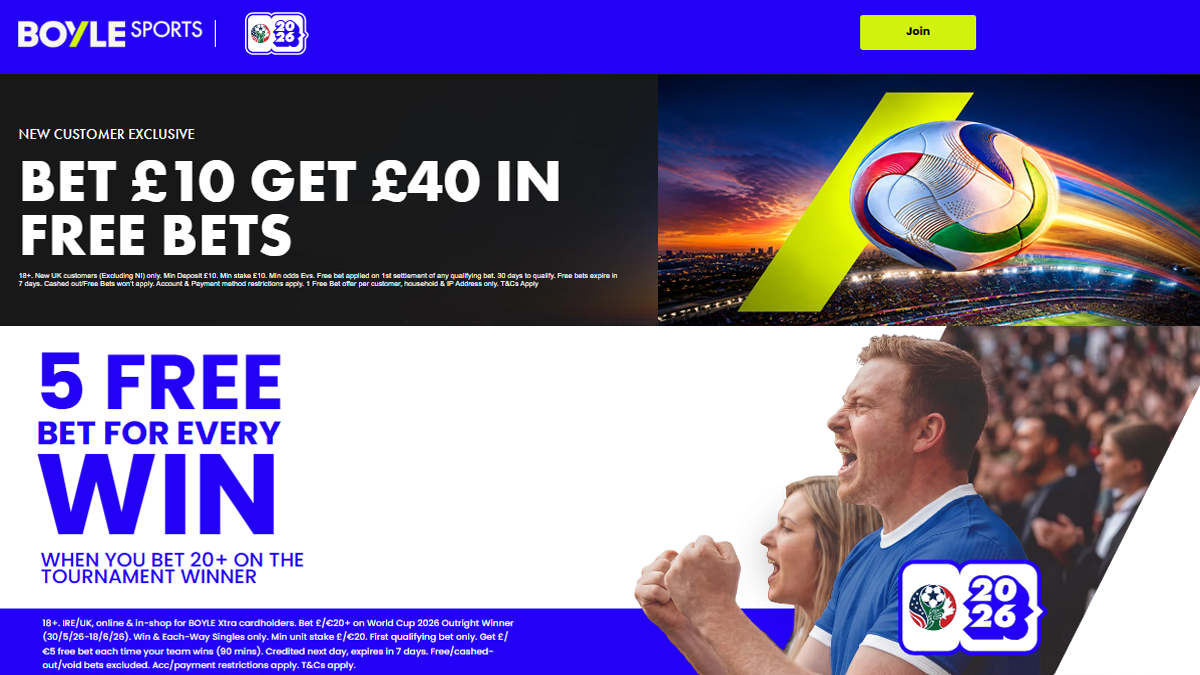 BOYLE Sports World Cup Offer